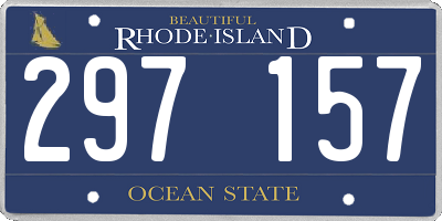 RI license plate 297157