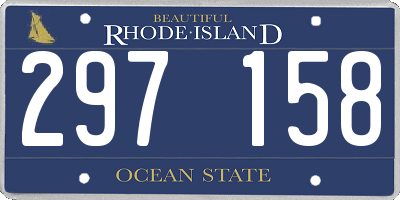 RI license plate 297158