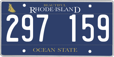 RI license plate 297159