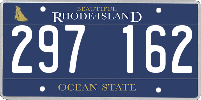 RI license plate 297162