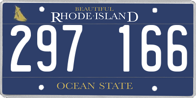 RI license plate 297166