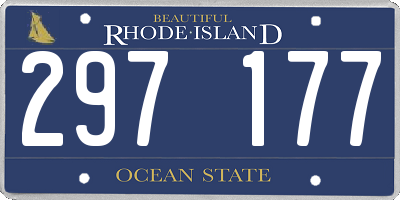 RI license plate 297177