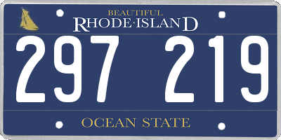 RI license plate 297219