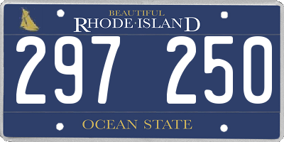 RI license plate 297250