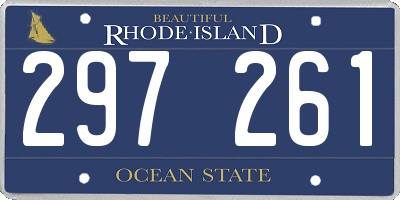 RI license plate 297261