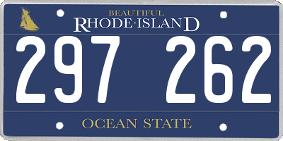RI license plate 297262