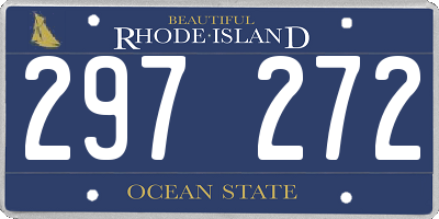 RI license plate 297272