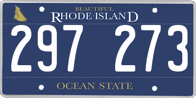 RI license plate 297273