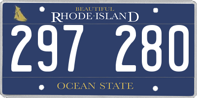 RI license plate 297280
