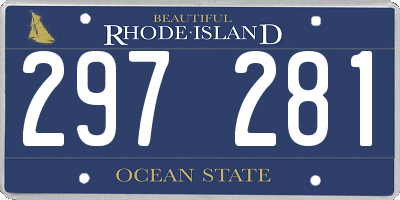 RI license plate 297281