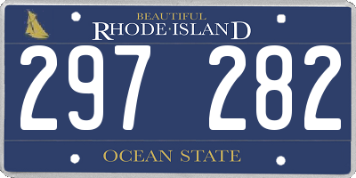 RI license plate 297282