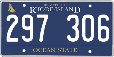 RI license plate 297306