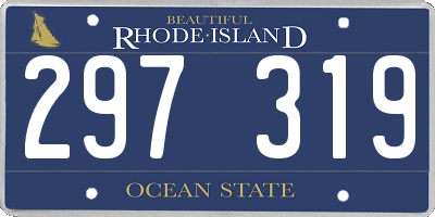 RI license plate 297319