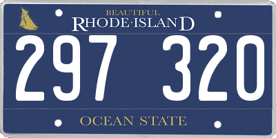 RI license plate 297320