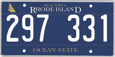 RI license plate 297331
