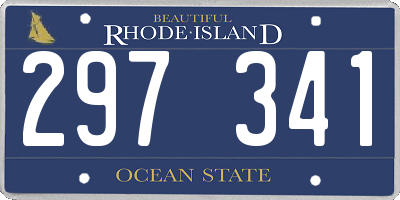 RI license plate 297341