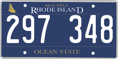 RI license plate 297348