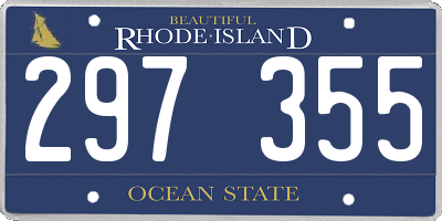 RI license plate 297355