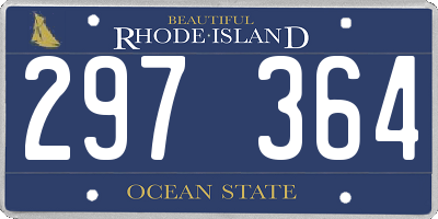 RI license plate 297364