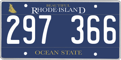 RI license plate 297366