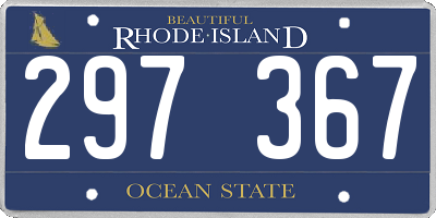 RI license plate 297367