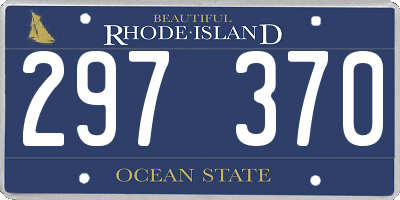 RI license plate 297370