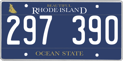 RI license plate 297390