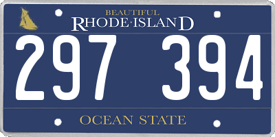RI license plate 297394