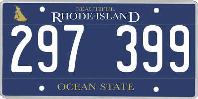 RI license plate 297399