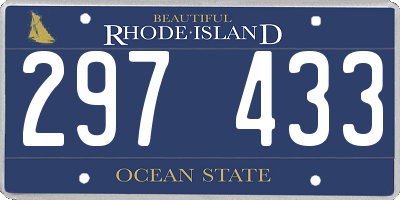 RI license plate 297433