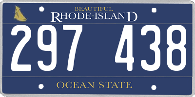 RI license plate 297438