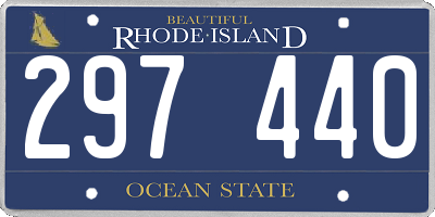 RI license plate 297440