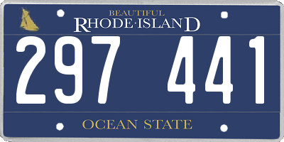 RI license plate 297441