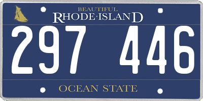 RI license plate 297446