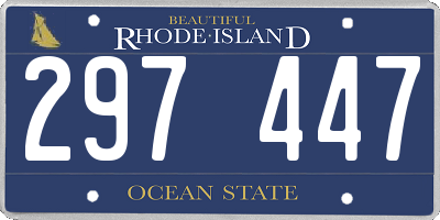RI license plate 297447