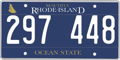 RI license plate 297448