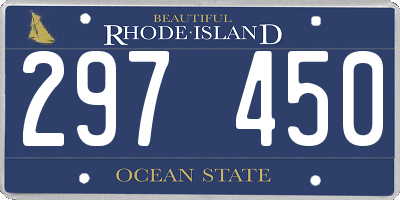 RI license plate 297450