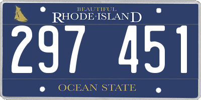 RI license plate 297451