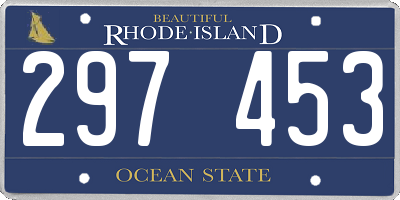 RI license plate 297453