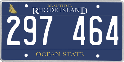 RI license plate 297464