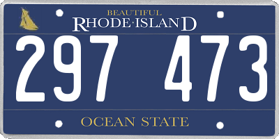 RI license plate 297473