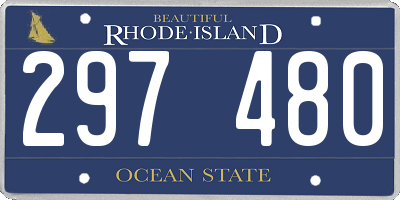 RI license plate 297480