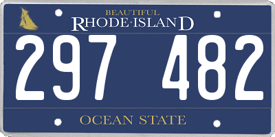 RI license plate 297482