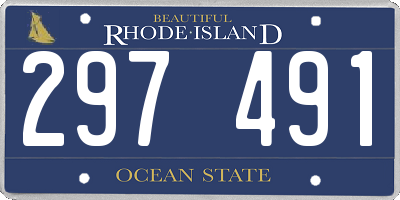 RI license plate 297491