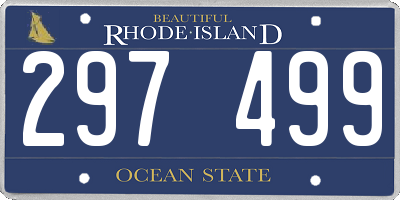 RI license plate 297499