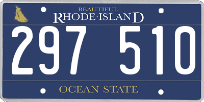 RI license plate 297510