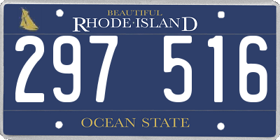 RI license plate 297516