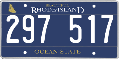 RI license plate 297517