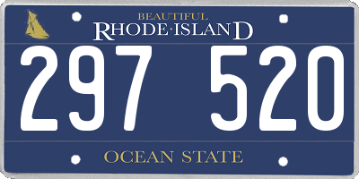 RI license plate 297520