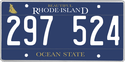 RI license plate 297524